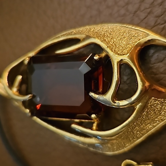 VTG SARAH COVENTRY 1963 Witchy Crystal Molten Topaz Pendant Rope Necklace - Picture 3 of 6